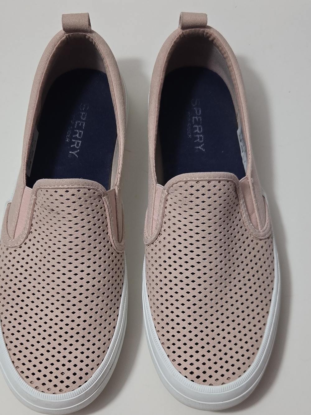 Sperry Slip-On Sneakers in Blush Pink